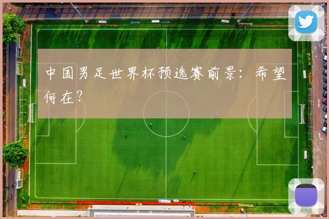 中国男足世界杯预选赛前景：希望何在？